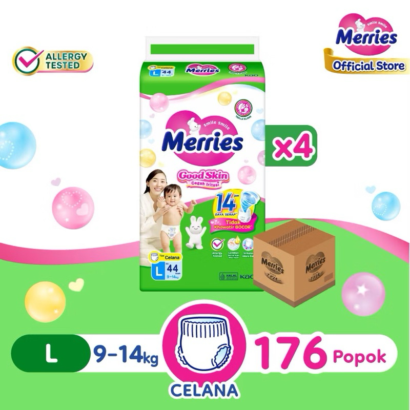 MERRIES PANTS L42 perkarton is 4pk