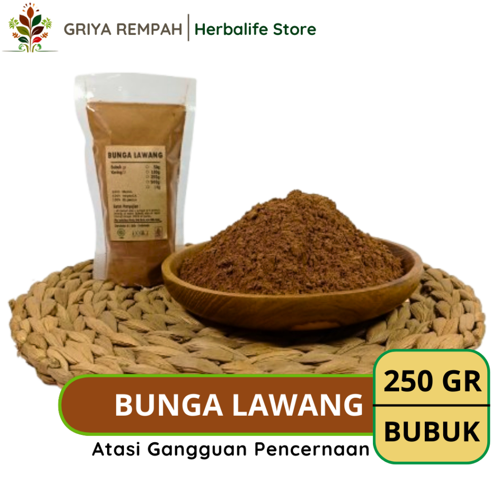 

BUNGA LAWANG BUBUK 250 GRAM Kempang Pekak Ramuan Rempah Herbal Kering Aromatik Jamu Tradisional untuk Masakan dan Kesehatan Simplisia Illicium verum