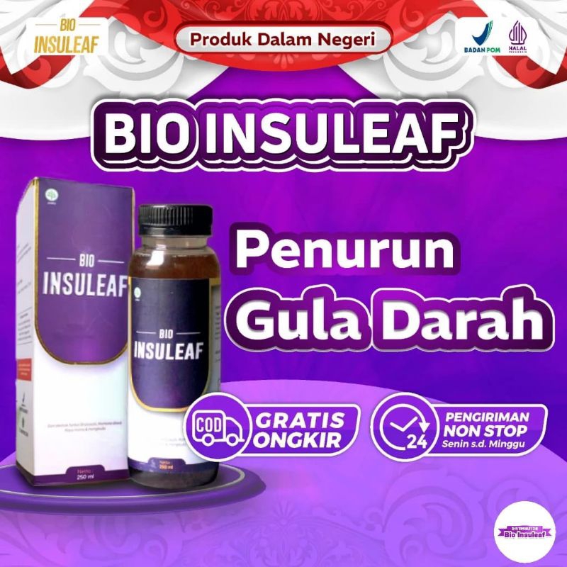 

promo bio insuleaf obat herbal alami paket 1 Botol mengatasi gula darah