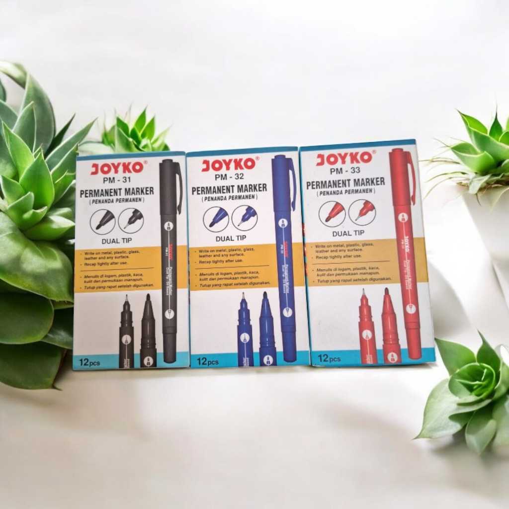 

(Per Kotak) Spidol Permanen Dual Tip