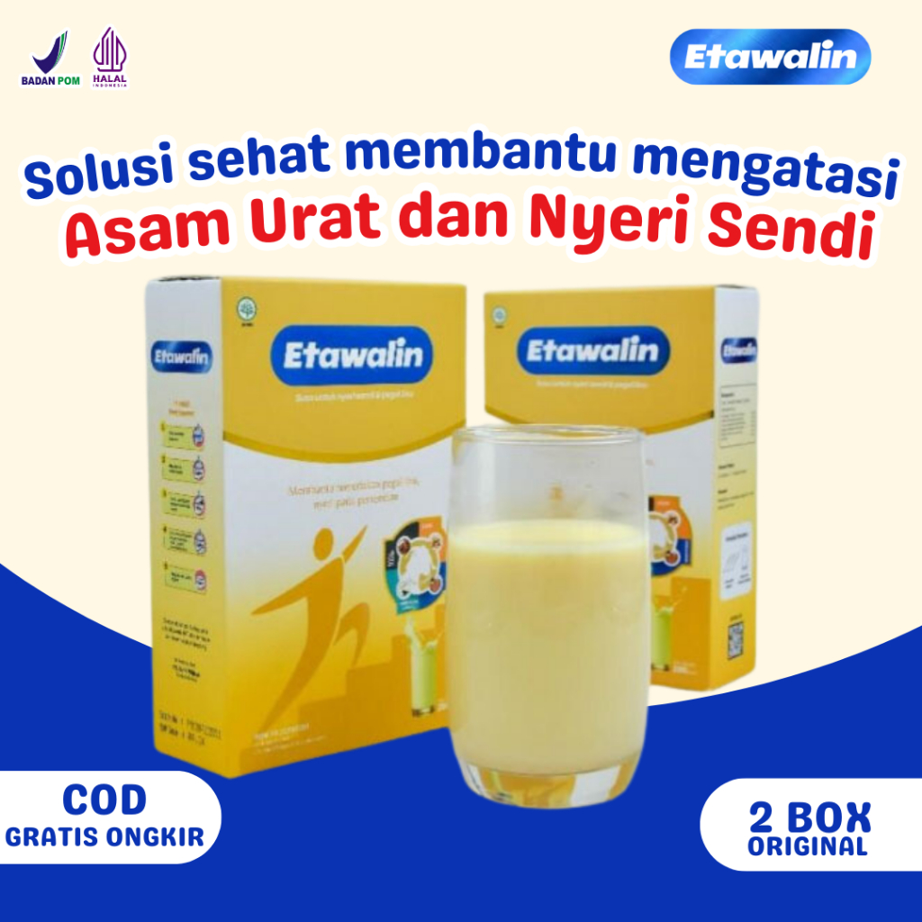 

Etawalin 2 Box - Susu Kambing Anti Tulang Keropos & Atasi Sakit Sendi Asam Urat Rematik Original