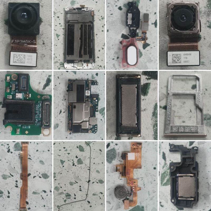 Oppo F1s Bahan Kanibalan, Mesin Mati Total Matot, Konektor Cas HF, Antena, Flex UI MB, Frame, LCD, S