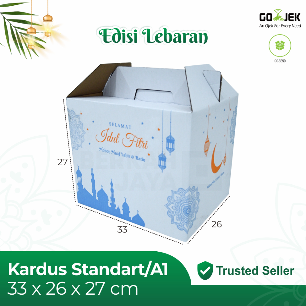 

Box Parcel 33x26x27 (Sedang) Kardus/Parcel/Parcell/Lebaran/Idul Fitri/Fitri/Eid Mubarak/Ied/Eid/Mubarak/box Paket Sembako 33 x 26 x 27 cm Jinjing Biru