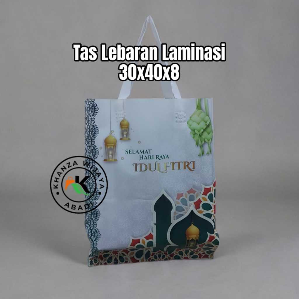 

Goodie Bag Lebaran 30x40 Laminasi / Tas Lebaran HLS Laminasi uk 30x40 / sablon 2 sisi / Lusinan