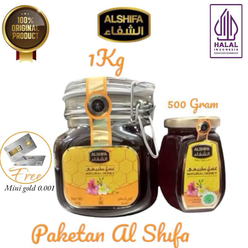 

Madu Al Shifa Paketan 1kg dan 500gram asli import arab