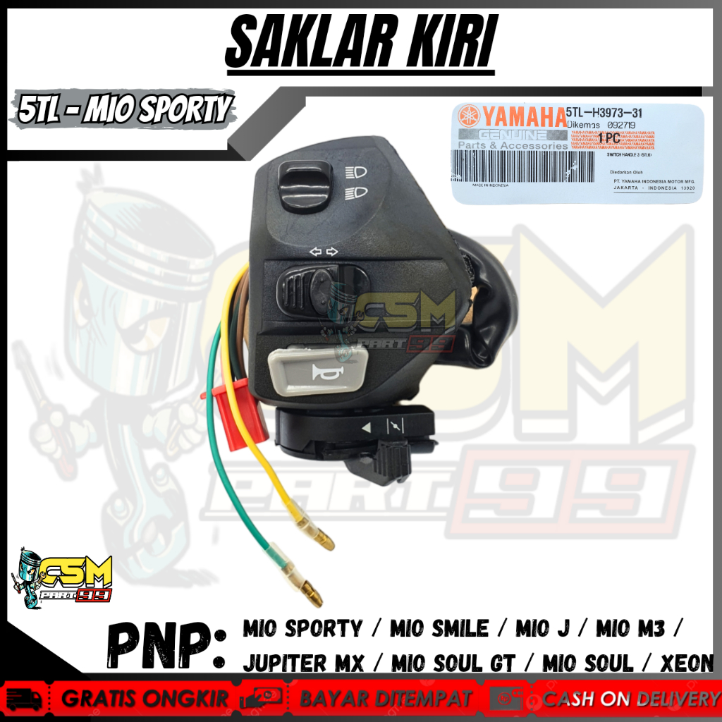 SAKLAR SEIN KIRI YAMAHA MIO LAMA KARBU / MIO SOUL / MIO SPORTY / MIO SMILE / SAKLAR HOLDER SWIT SAKL
