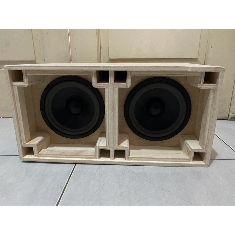 Box Planar 6 Inch Double Komplit Speaker ACR Soket Jepit Cocok Untuk Sound Miniatur