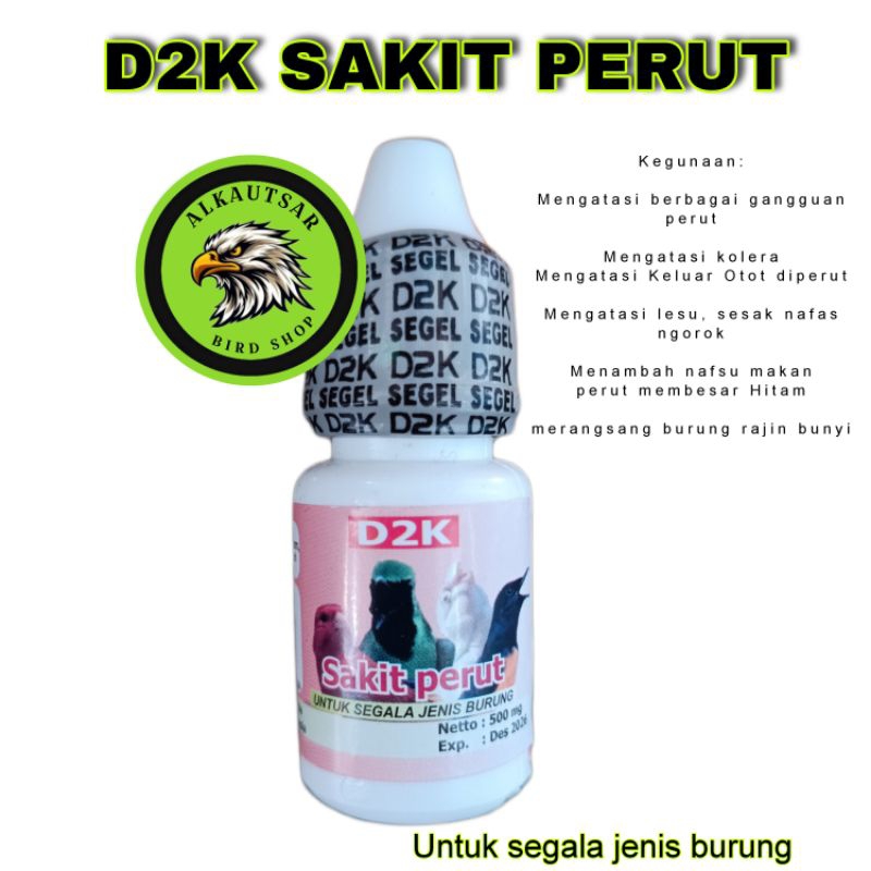 D2K SAKIT PERUT OBAT PERUT HITAM GANGGUAN PENCERNAAN BURUNG