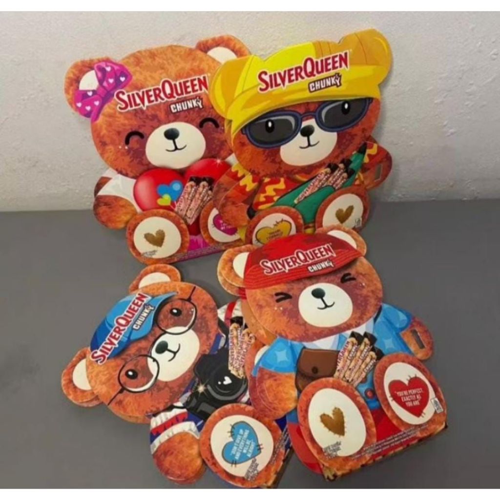 

[FREE GIFT] SILVERQUEEN CHUNKY CASHEW SPECIAL ISI 3x30GR SILVERQUEEN BEAR VALENTINE EDITION