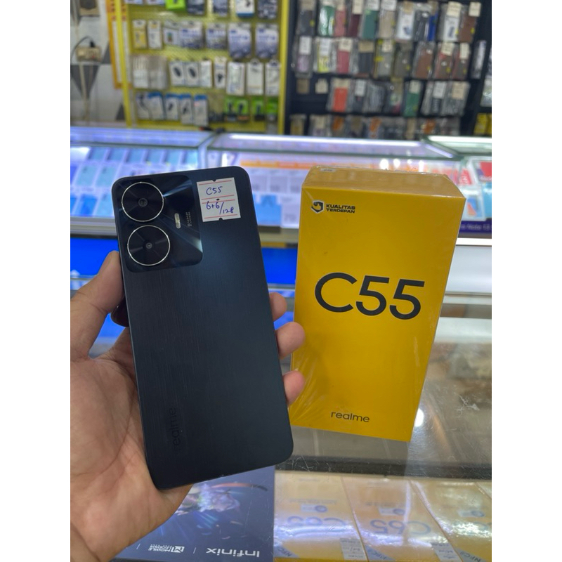 SECOND REALME C55 RAM 6+6/128 MASIH GARANSI RESMI MULUS FULLSET