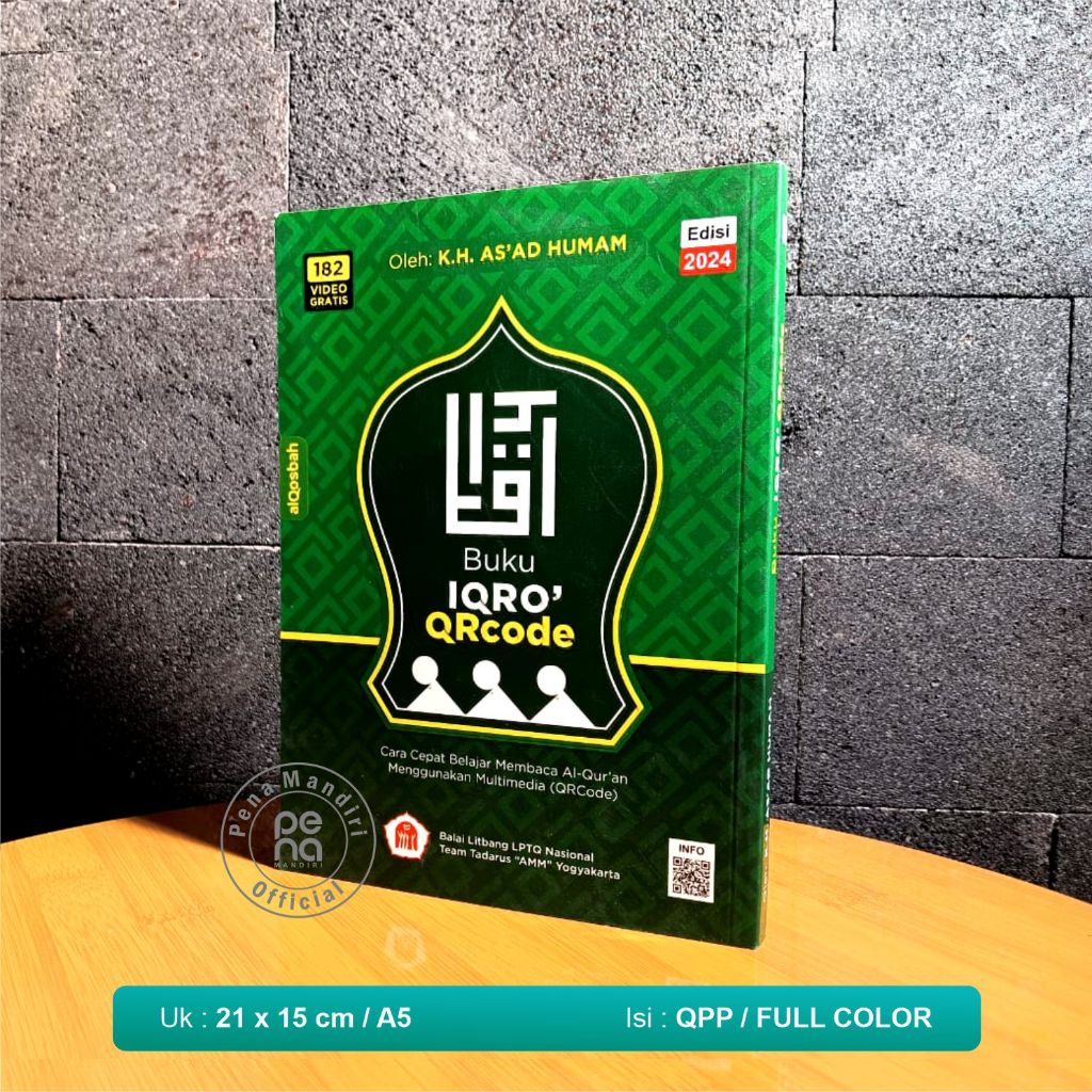 Iqro' Milenial Tanpa Lafal Latin (al Qosbah) - Iqro Warna