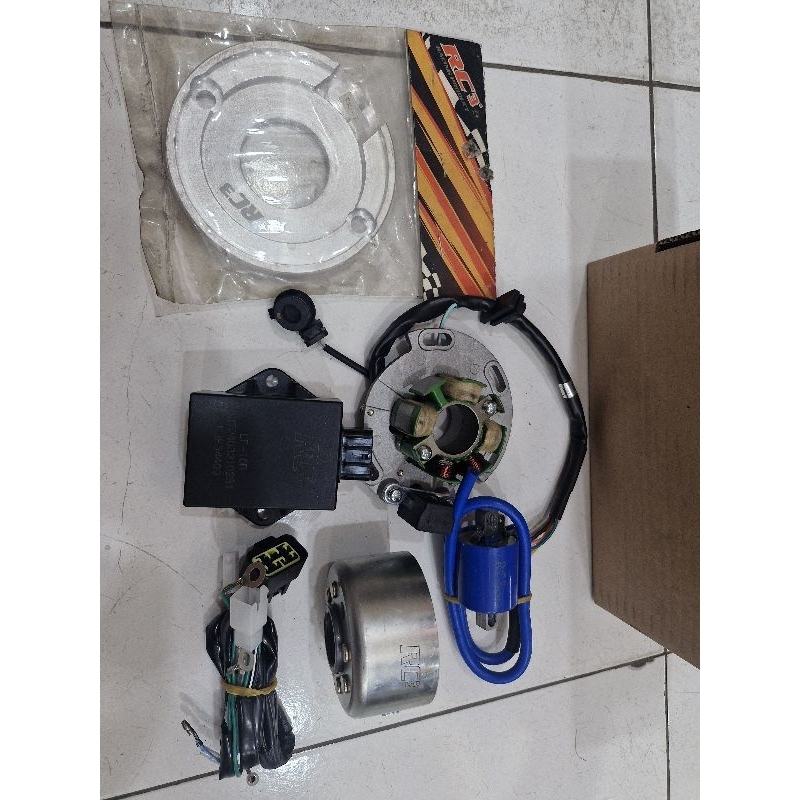 Magnet pengapian YZ YAMAHA RXZ RX Z RC3 RC 3 racing komplit plenes lampu nyala.tidak pnp