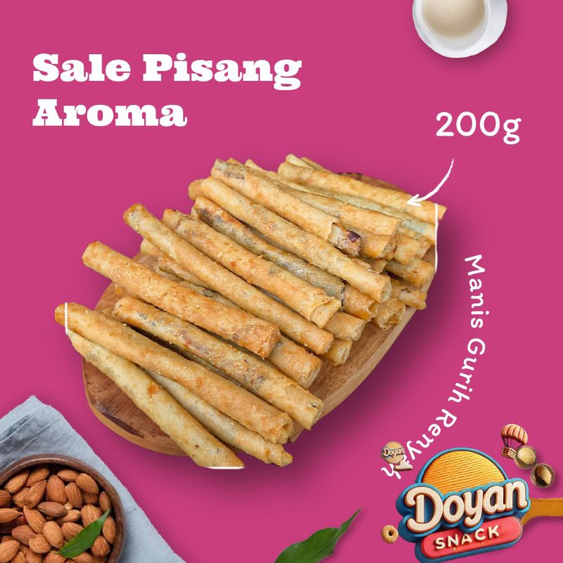 

Pisang Sale Aroma Manis Renyah 100g & 200g Doyan Snack Bandung