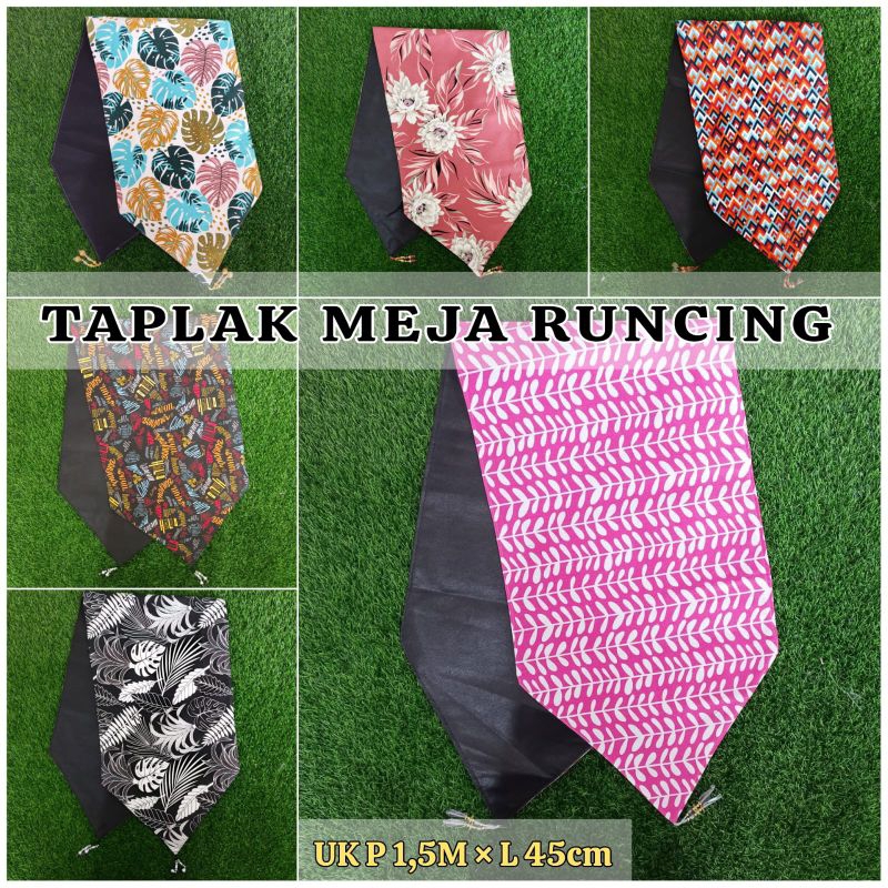 TAPLAK MEJA RUNCING/TAPLAK MEJA TAMU/TAPLAK MEJA MAKAN UKURAN 40×255/TAPLAK MEJA MOTIF/TAPLAK MEJA K