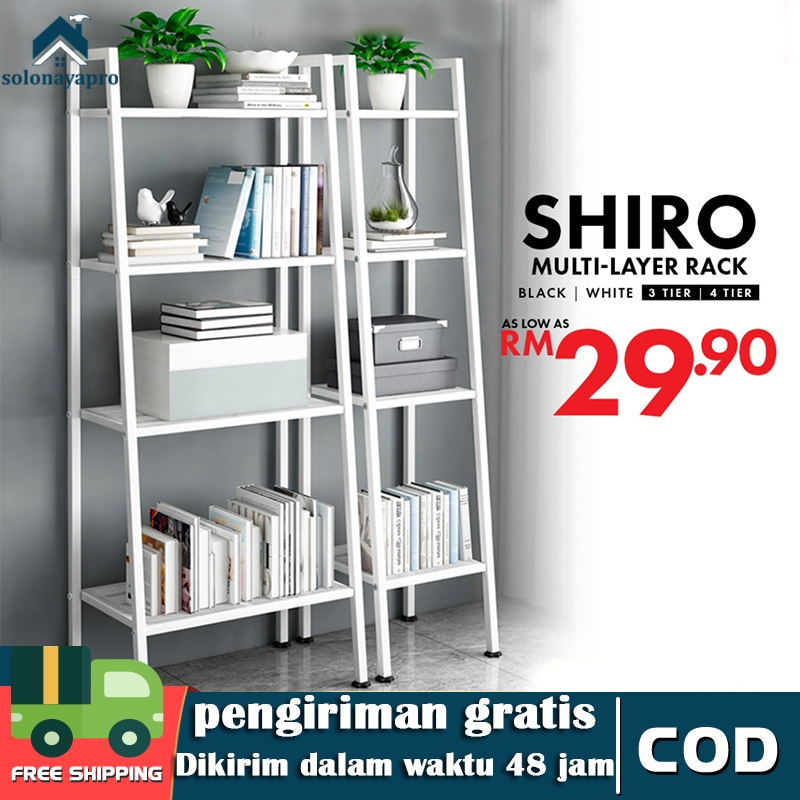 Rak Buku Rak Ruang Tamu Serbaguna Rak Buku Minimalis Aesthetic Rak Besi Rak Bunga