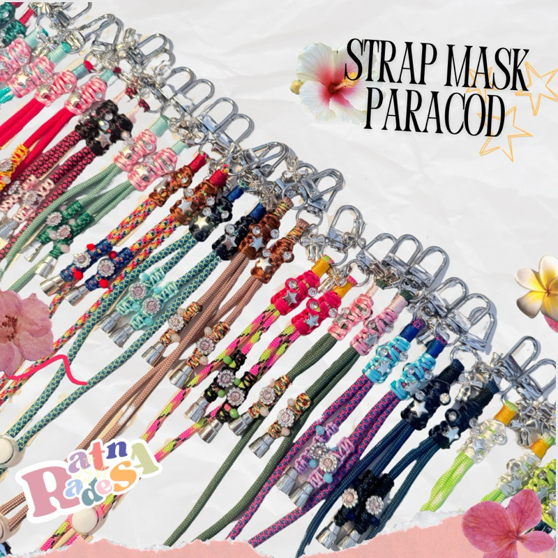MASK STRAP PARACORD / KONEKTOR TALI MASKER Radesa