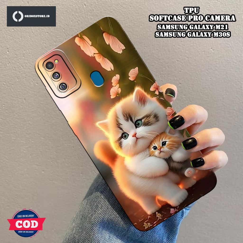 Case SAMSUNG GALAXY M21 / M30S Terbaru - Motif KUCING - Kesing - Softcase SAMSUNG M30S / M21 - Kesin