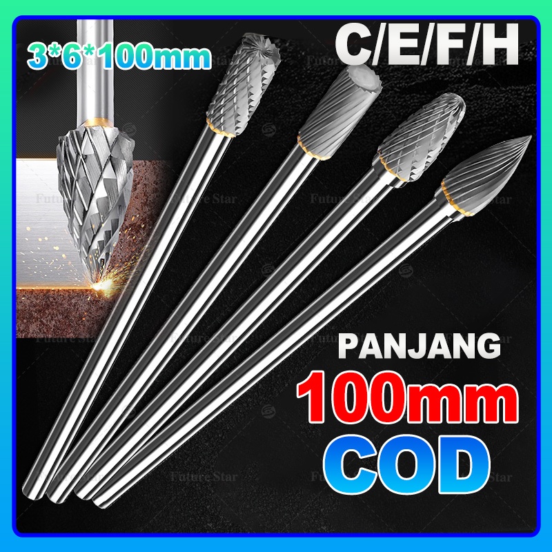 Mata Bor Tuner Cunner Panjang 100mm 10cm Porting Isi Lengkap Mini Grinder Set Long Cuner Porter Tung