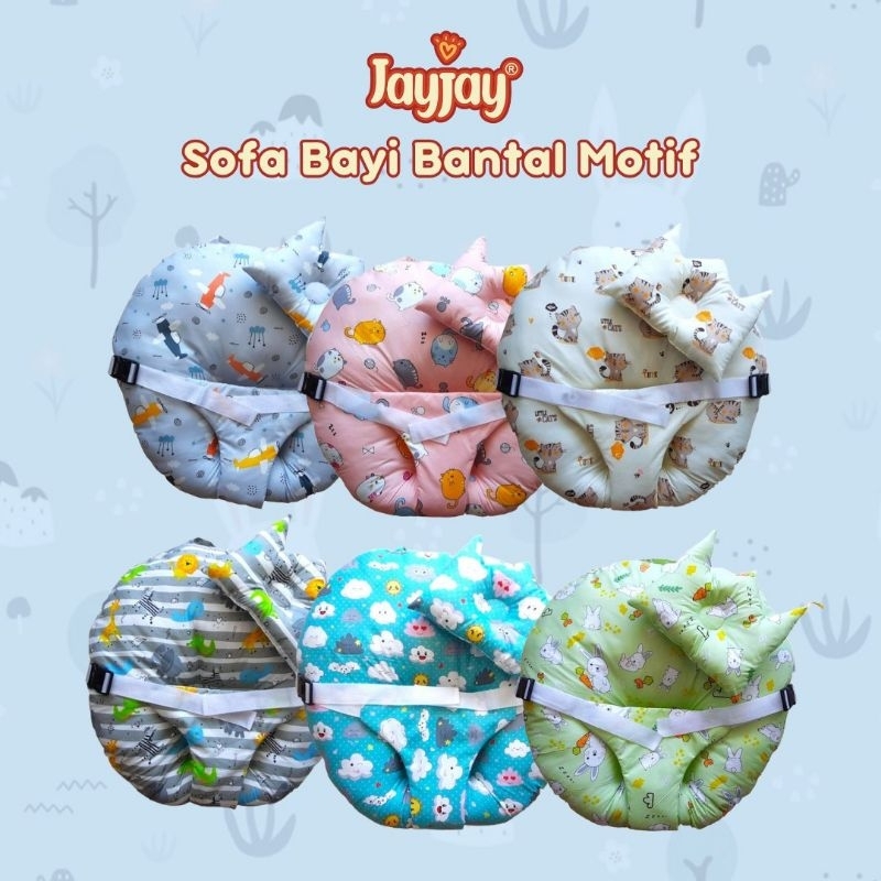 JAY JAY SOFA BANTAL + PEANG/BANTAL SOFA + SABUK PENGAMAN/GIFT BABY SOFA BAYI