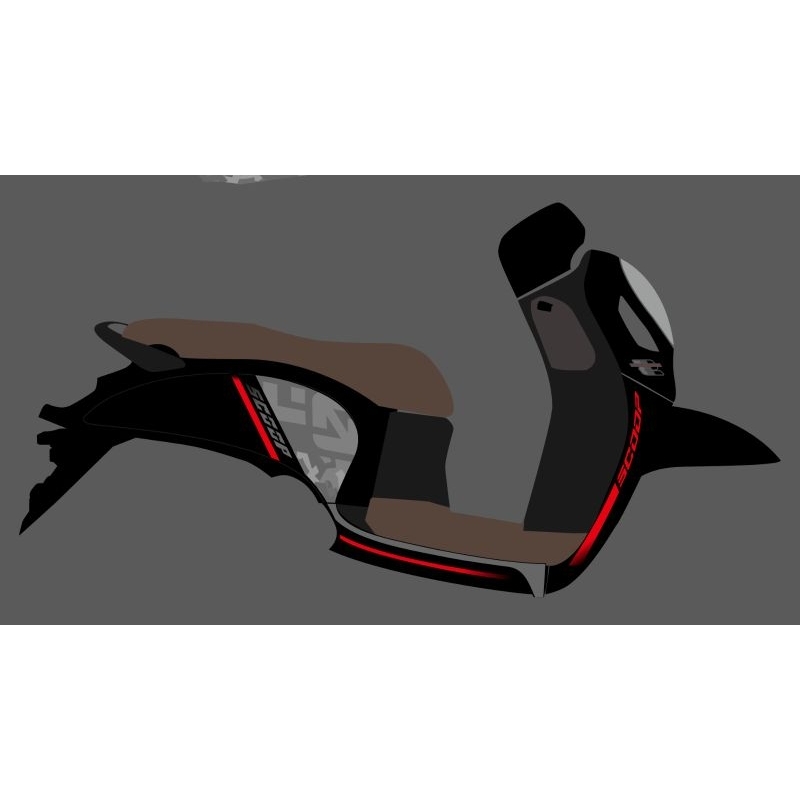 STRIPING STICKER TRANSPARAN SCOOPY 2021 DESAIN ORI