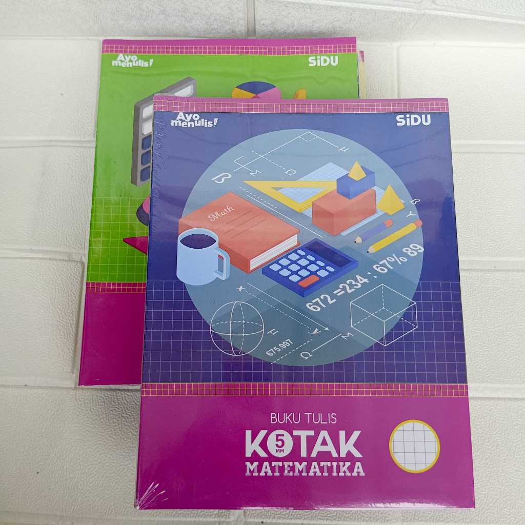 

(1 Pack=10 buku ) Buku Tulis Streamin kotak kecil matematika Sidu 38