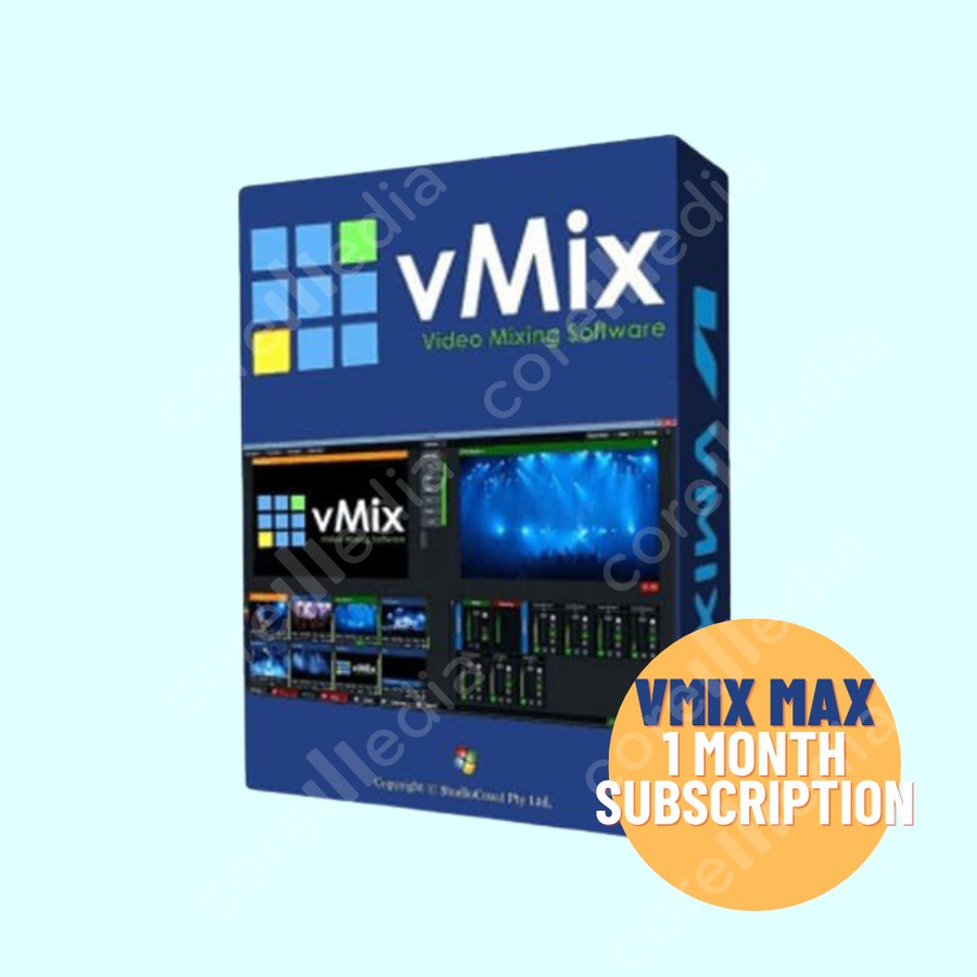 vMix Max Subscription Software Video Mixer (Monthly Subscription)