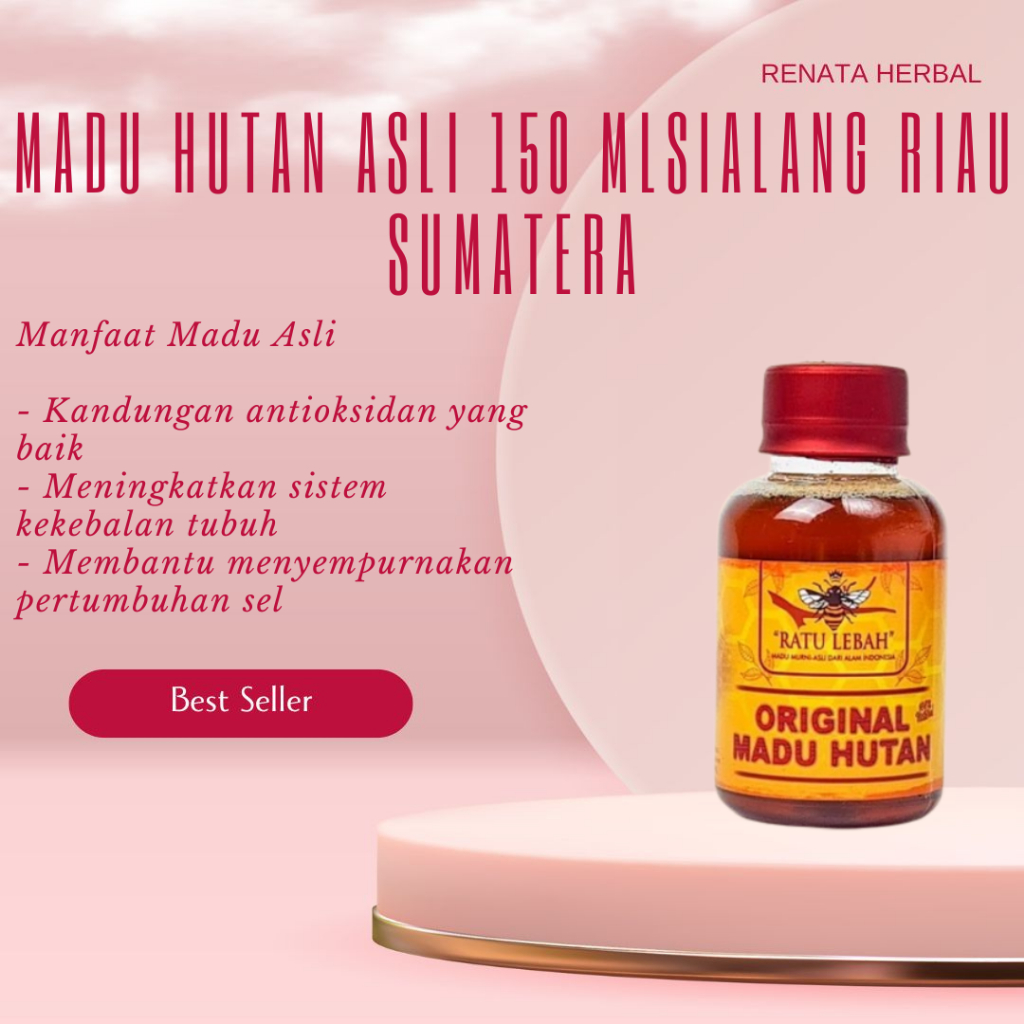 

Original Madu Hutan Asli 150 ML Apis Dorsota Madu Murni Hutan Sialang Riau Sumatera
