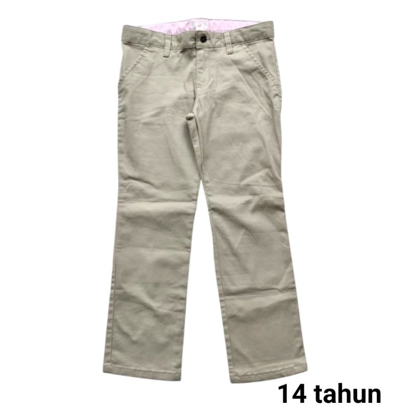 Celana panjang Chino anak perempuan Cat and Jack 14 tahun long pant cewe