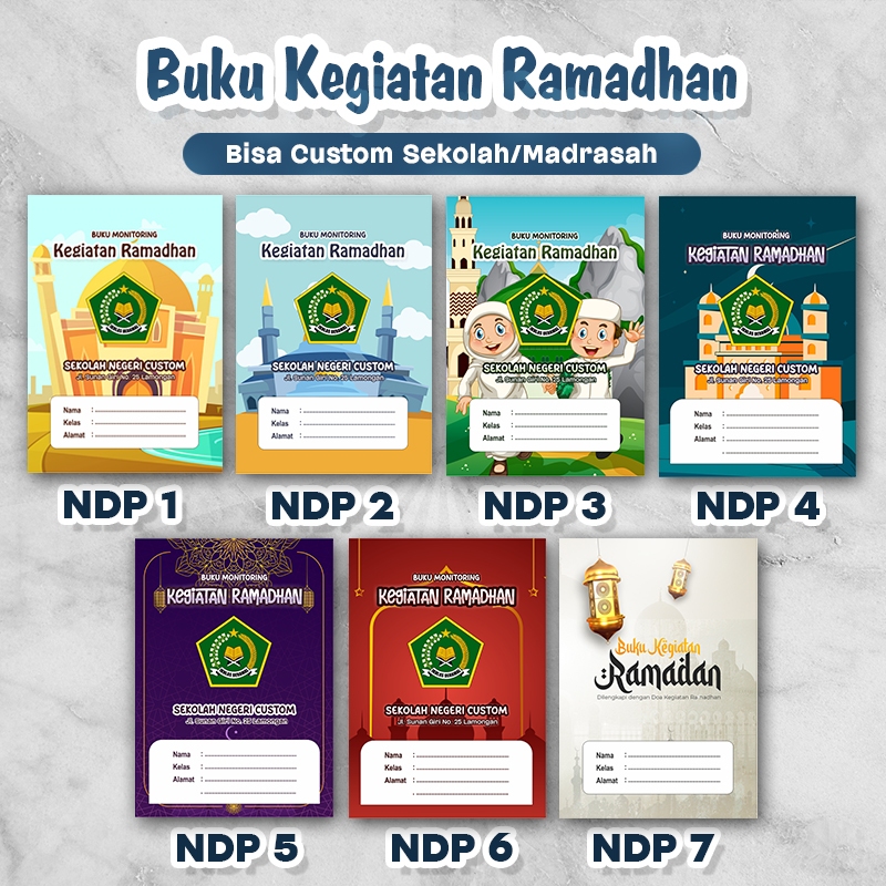 Buku Ramadan | Buku Kegiatan Ramadhan | Buku Monitoring Kegiatan Ramadhan