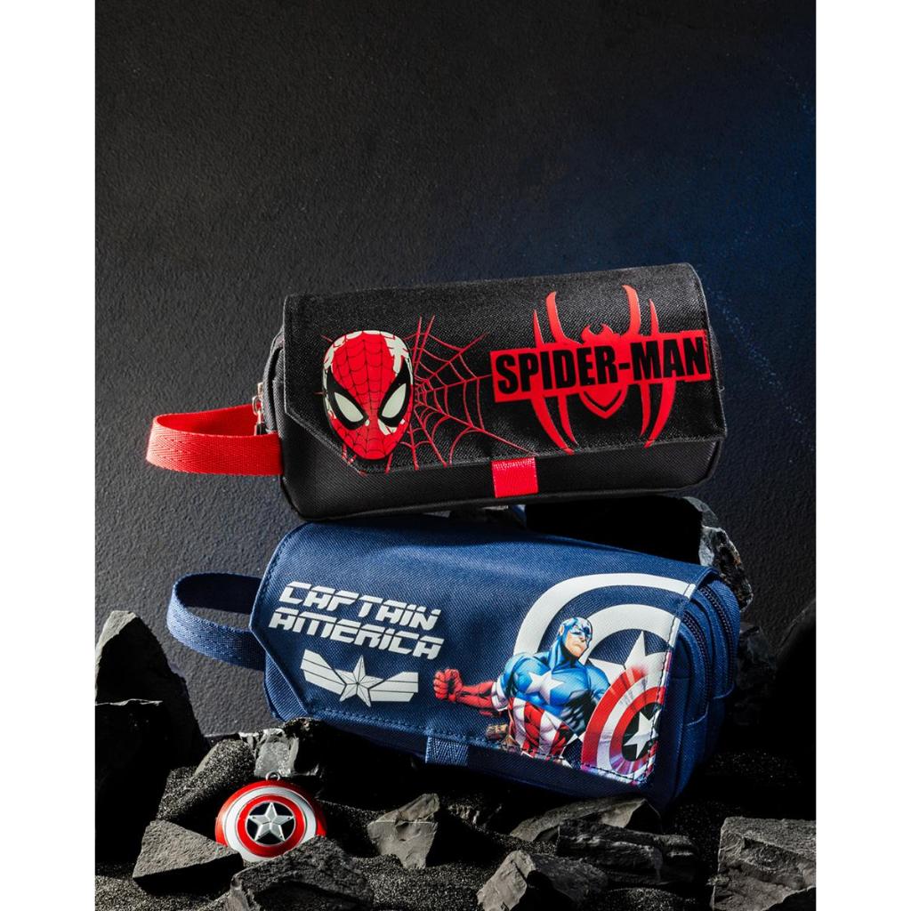 

Disney Marvel pencil case tempat pensil multifungsi karakter Spiderman Captain America Disney_A83217-A1_A83217-A2