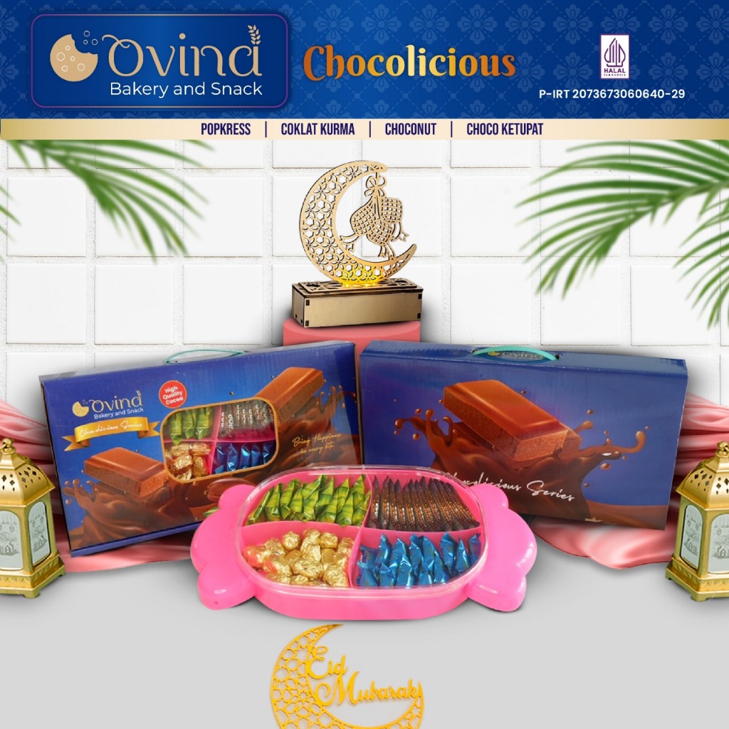 

OVINA Chocolicious Series coklat aneka varian murah dan halal