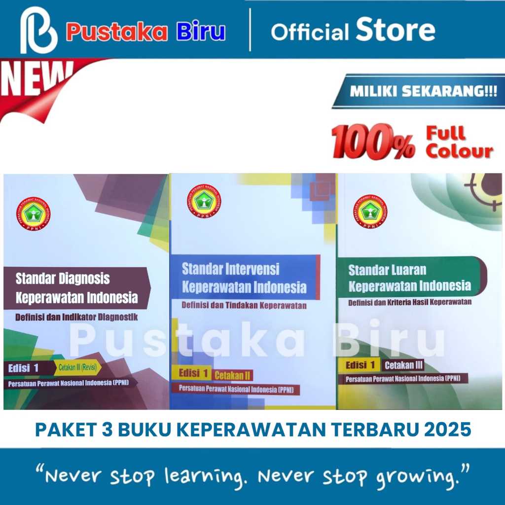 PAKET 3 BUKU KEPERAWATAN SDKI SIKI SLKI ASUHAN KEPERAWATAN ORIGINAL PPNI SPOK NICNOC SPO KEPERAWATAN