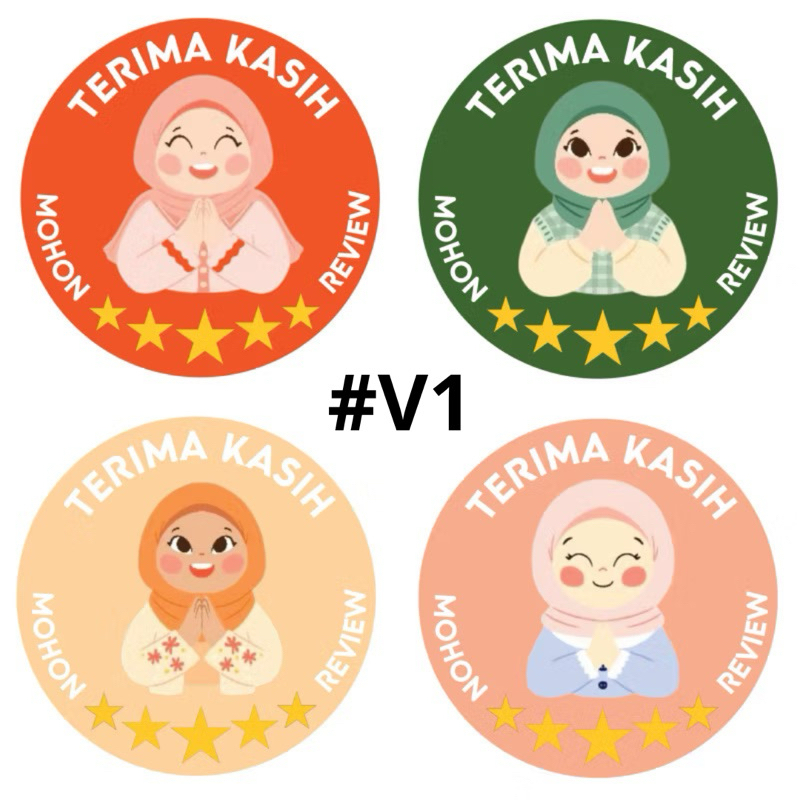 

Sticker Thank you 1 Roll (500pcs) | Sticker Fragile I Stiker Terima Kasih