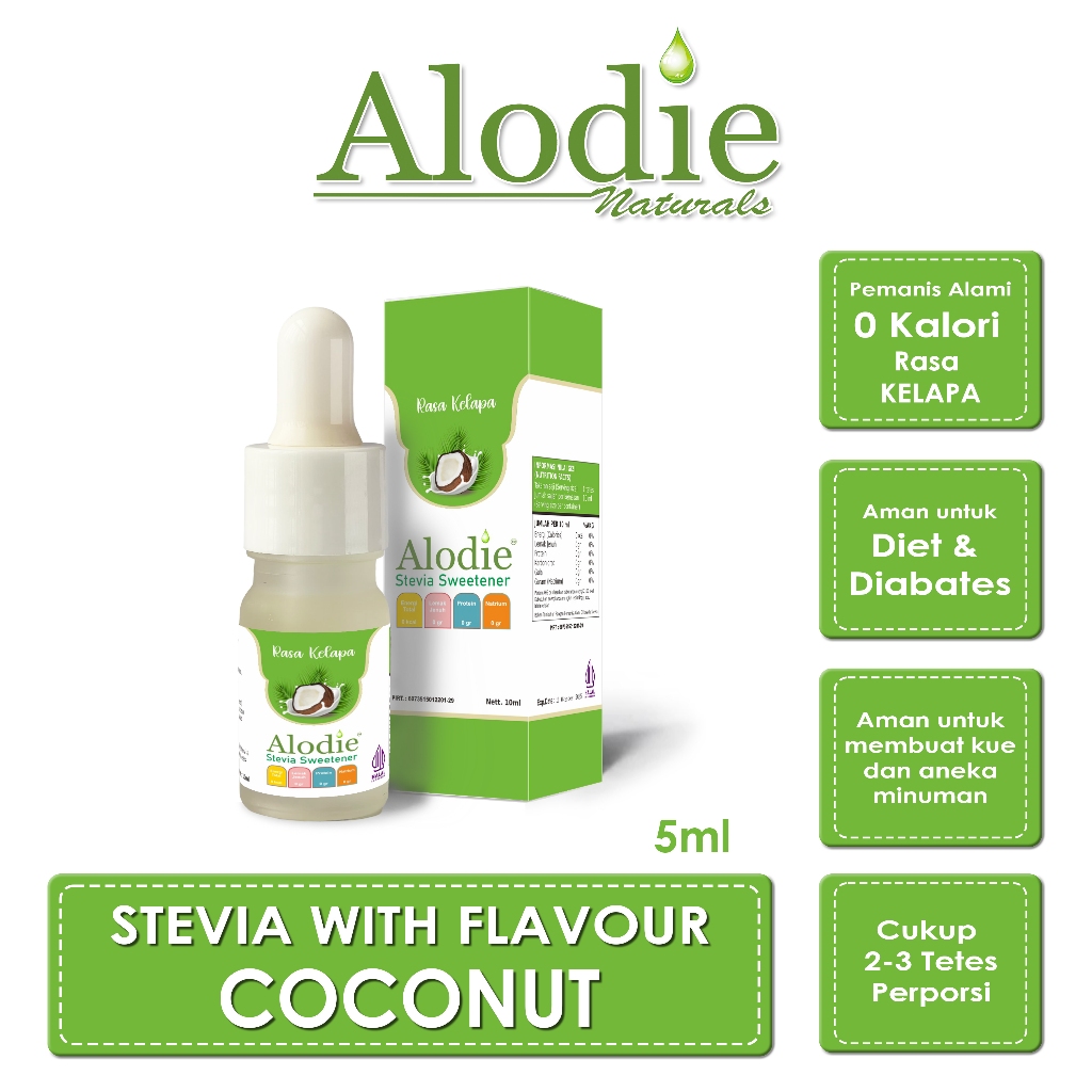 

Stevia Alodie Natural Sweetener Rasa Kelapa
