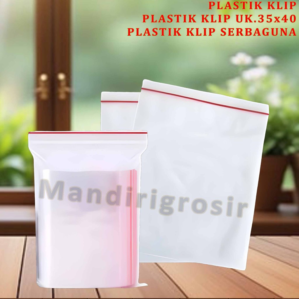 Plastik Klip Bening * Plastik Klip * Plastik Klip Serbaguna * Uk.35x40