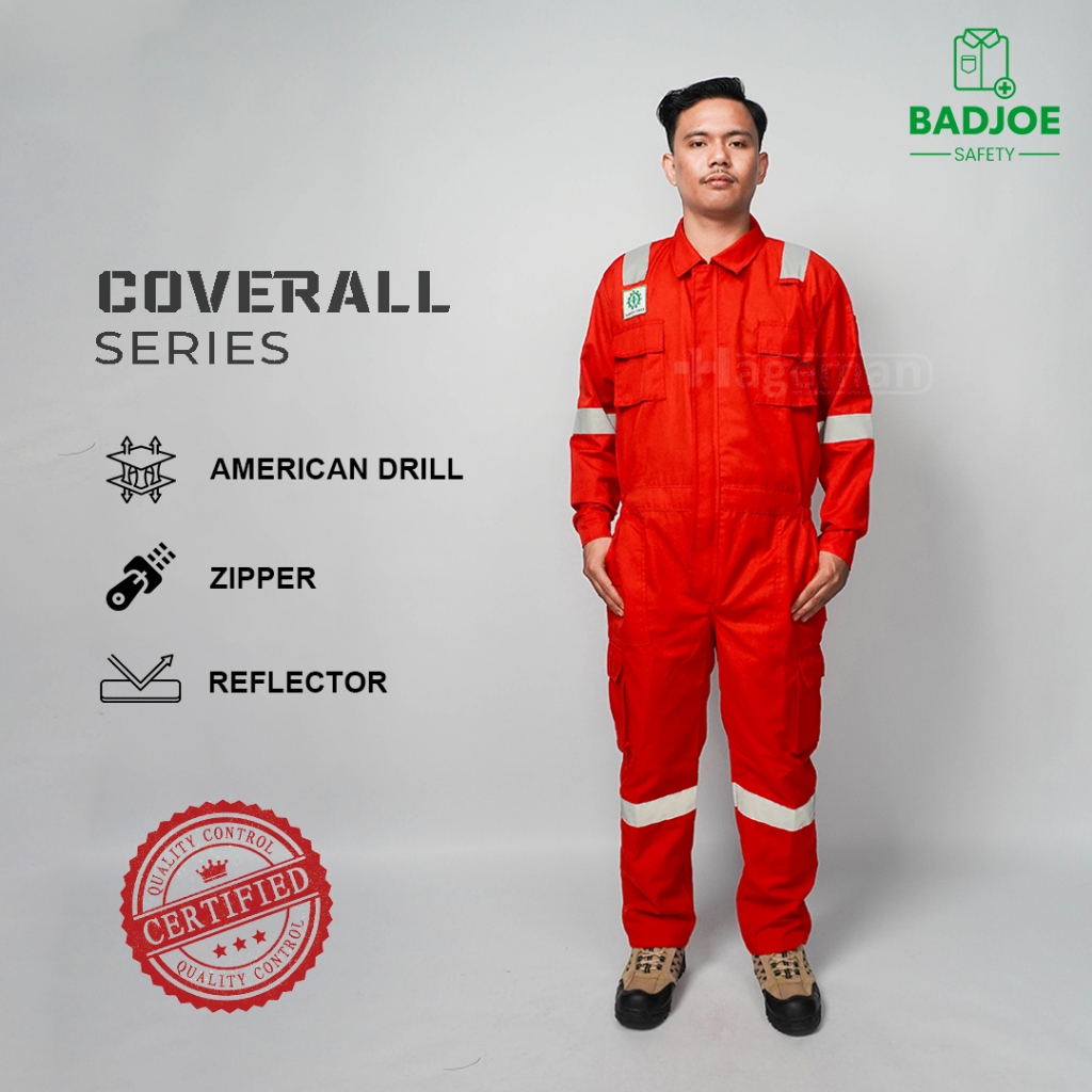 Wearpack Safety Coverall/Coverall Safety Warna Merah