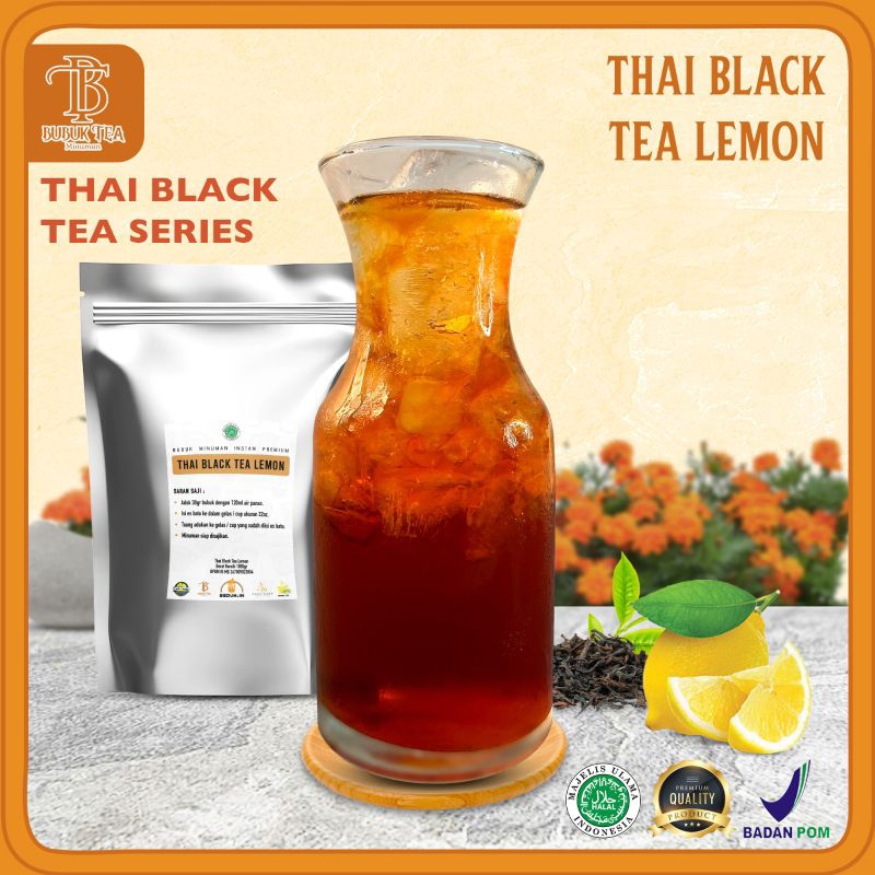 

BUBUK MINUMAN THAI BLACK TEA LEMON 1KG PREMIUM/BUBUK ISTANA PREMIX