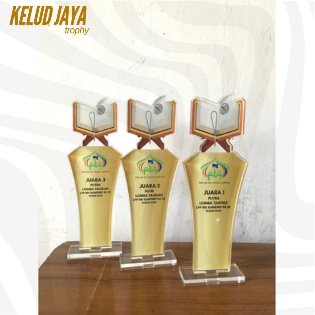 Piala MTQ Piala Lomba Mengaji Akrilik