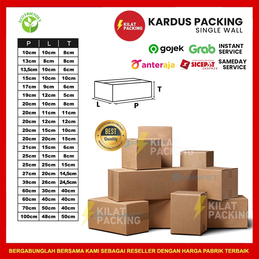 

KARDUS PACKING | DUS KARTON BOX RUSFET | KARTON KOTAK PACKING BARU COKLAT POLOS SATUAN - SIZE SUPER BESAR