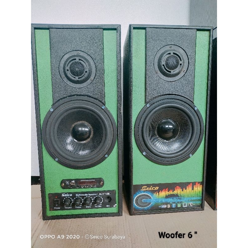 Speaker aktif SeicoPromo Cuci Gudang(Non Bluetooth Tapi bisa USB/Flashdisk)Random sesuai Stok( baran