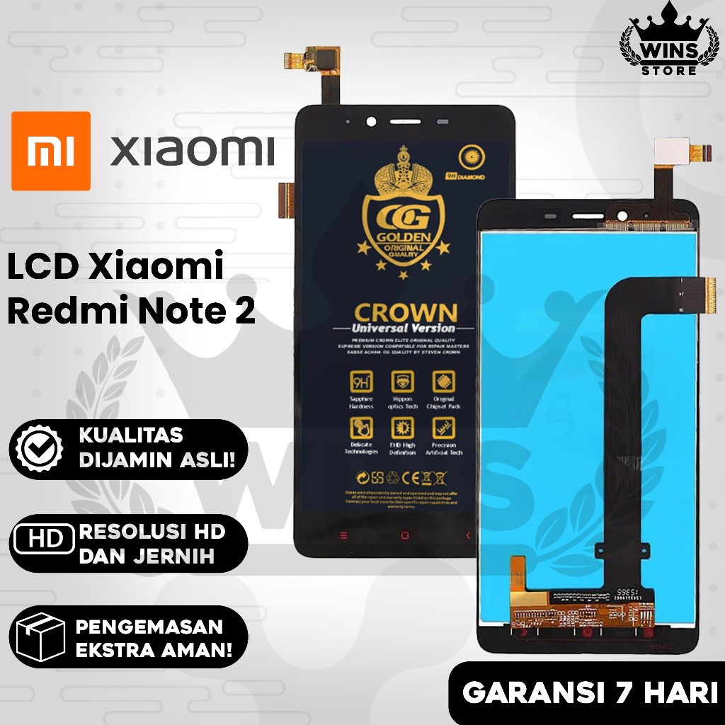 LCD FULLSET XIAOMI REDMI NOTE 2 ORIGINAL COMPLETE