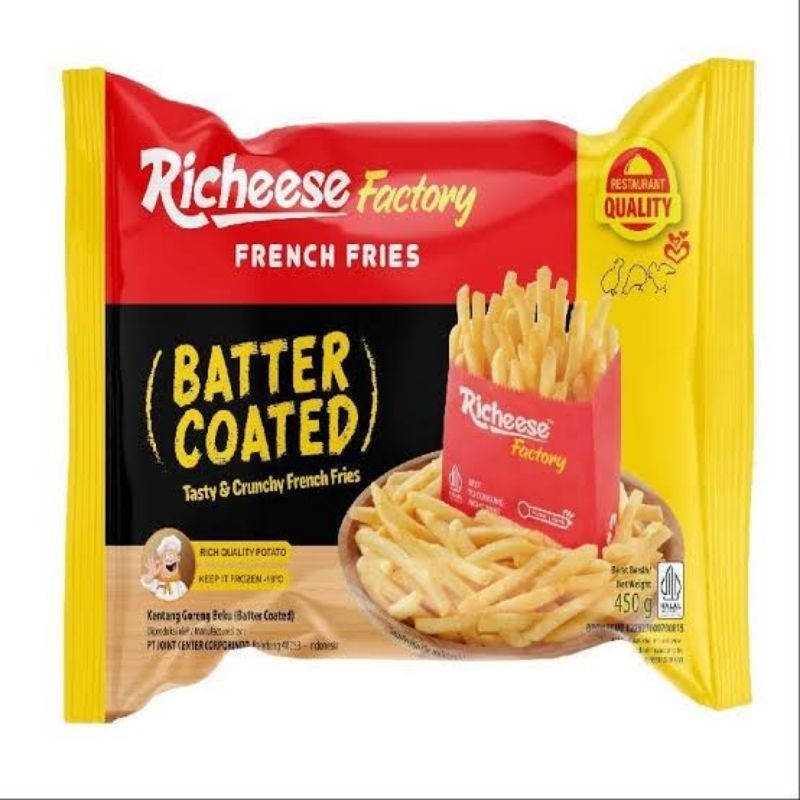 

KENTANG RICHEESE FACTORY BATTER COATED 450 GRAM