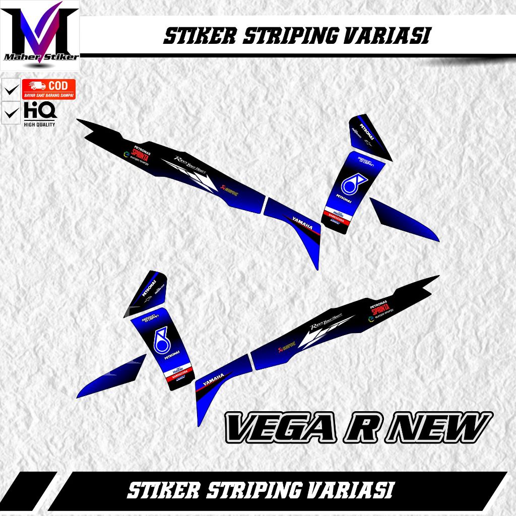 Stiker Striping Vega R New  Variasi Petronas