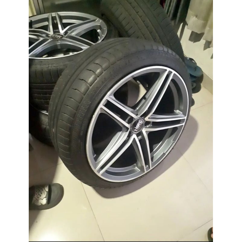 Velg HSR Ring 19 + Ban ( GOOD KONDISI )