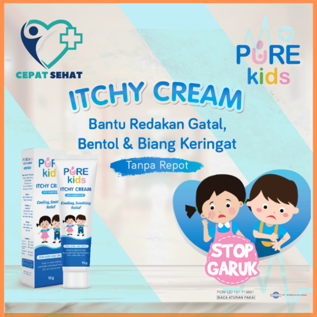 Pure Kids Itchy Salep Cream Gatal Anak / Bayi 15gr - PureKids Baby