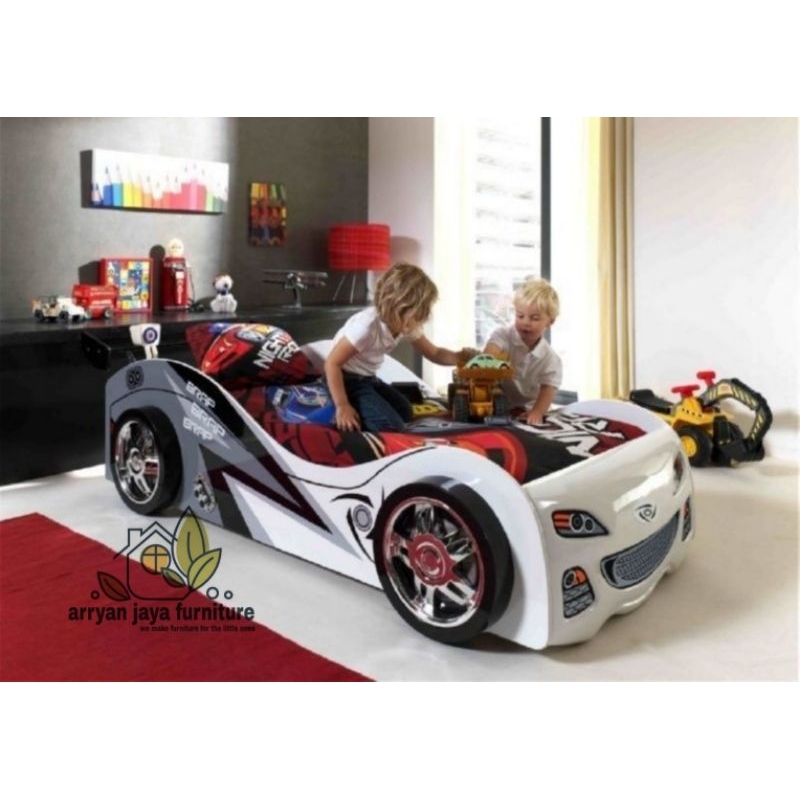 tempat tidur anak karakter mobil