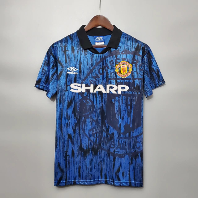 RED JERSEY- JERSEY BOLA RETRO GO MANCHESTER UNITED AWAY 1994 UMBR* GOOD QUALITY