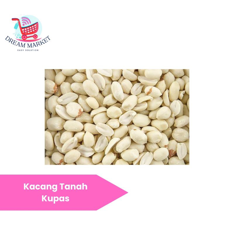 

Kacang Tanah Kupas Mentah Super Premium 250gram/500gram/1kilogram