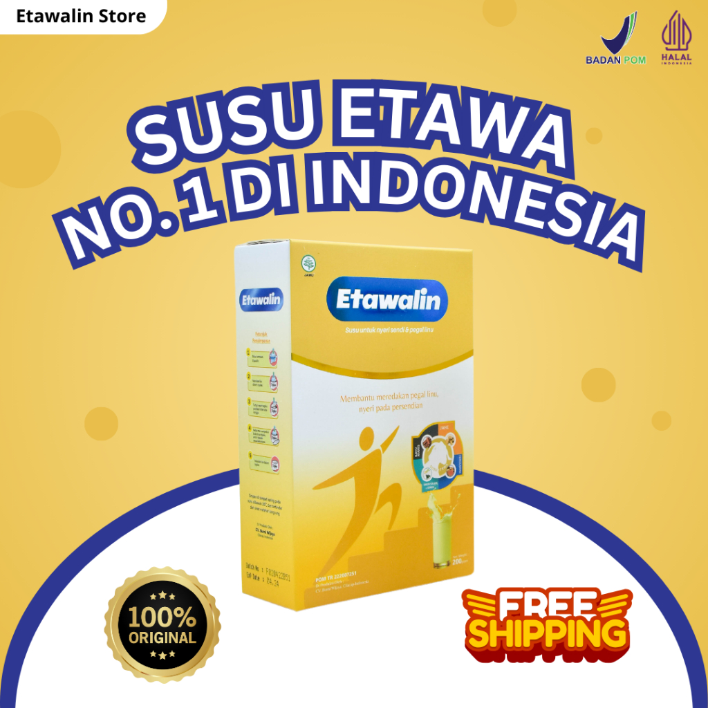 

Etawalin Susu Etawa Herbal Nyeri Tulang Sendi Original 1 Box