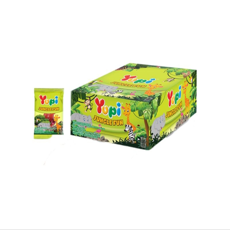 

Yupi Jelly Gummy Candy - Jungle Fun (1 box/24 pcs)